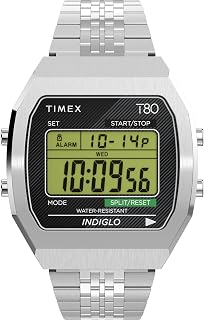 Timex Unisex T80 Steel 36mm Watch