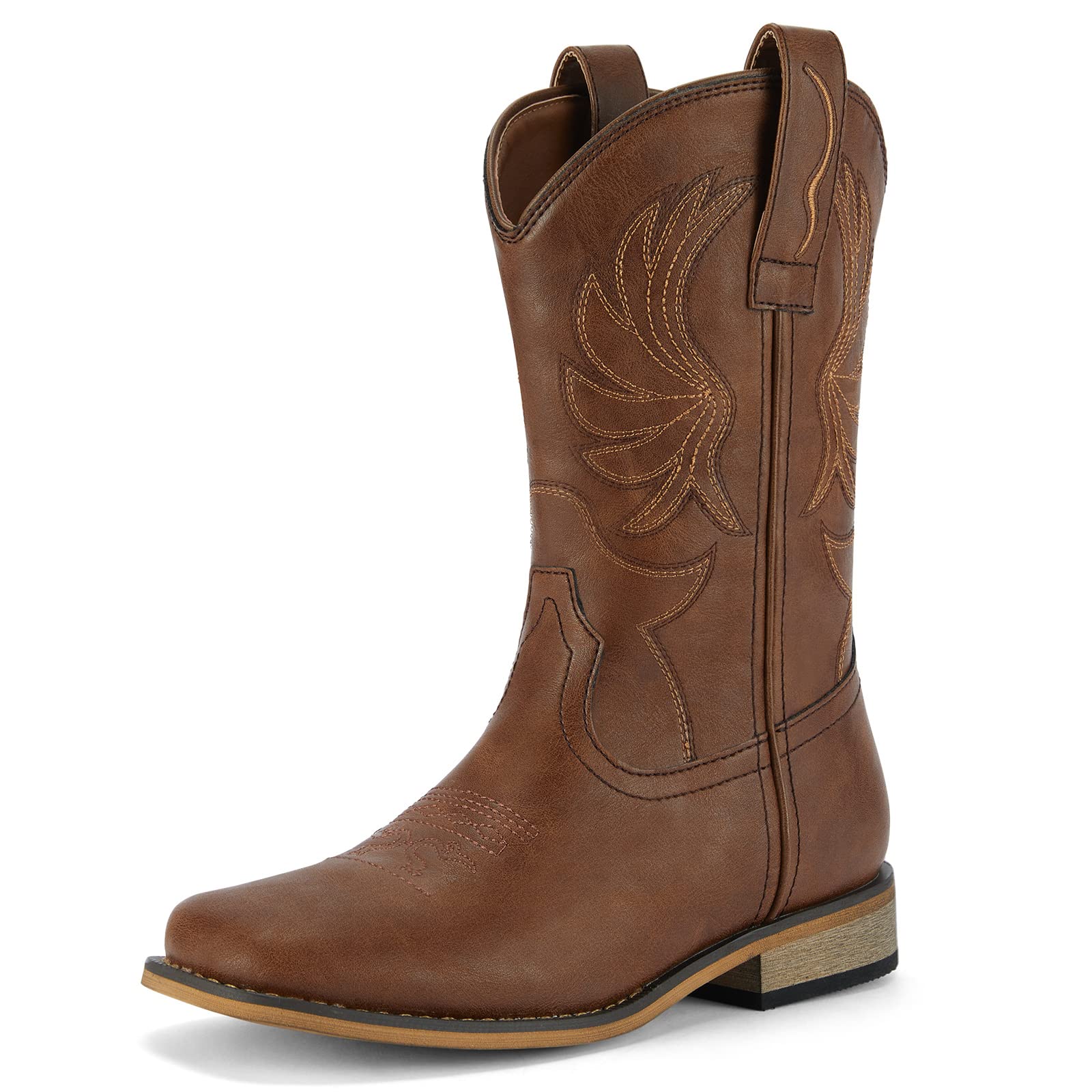 Rollda Kids Cowboy Boots for Boys Girls Western Cowgirl Boots for Toddler | Cowb