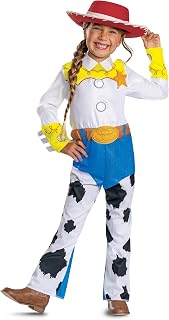 Disguise Girls' Disney Toy Story Sheriff Jessie Costume for Kids, Official Toy Story 5 Halloween Dress Up Outfit