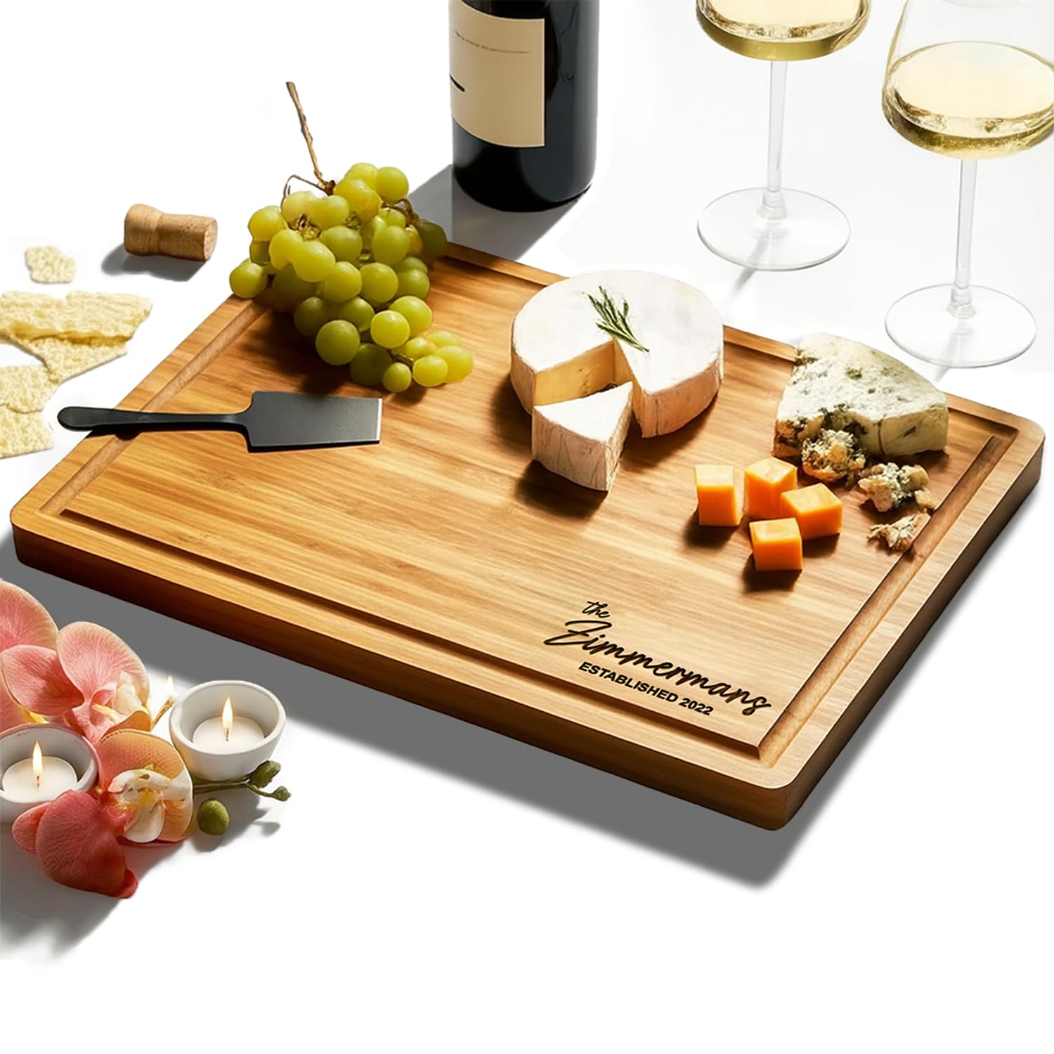 Personalized Cutting Board, Custom Bamboo Engraved Charcuterie Boards - Best Pre