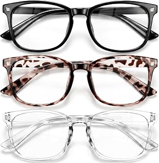 Gaoye Blue Light Glasses Blue Light Blocking Glasses for Women Men Computer Screen Filter Anti Eyestrain Glare UV Gaming Glasses Lightweight Eyeglasses Non-Prescription