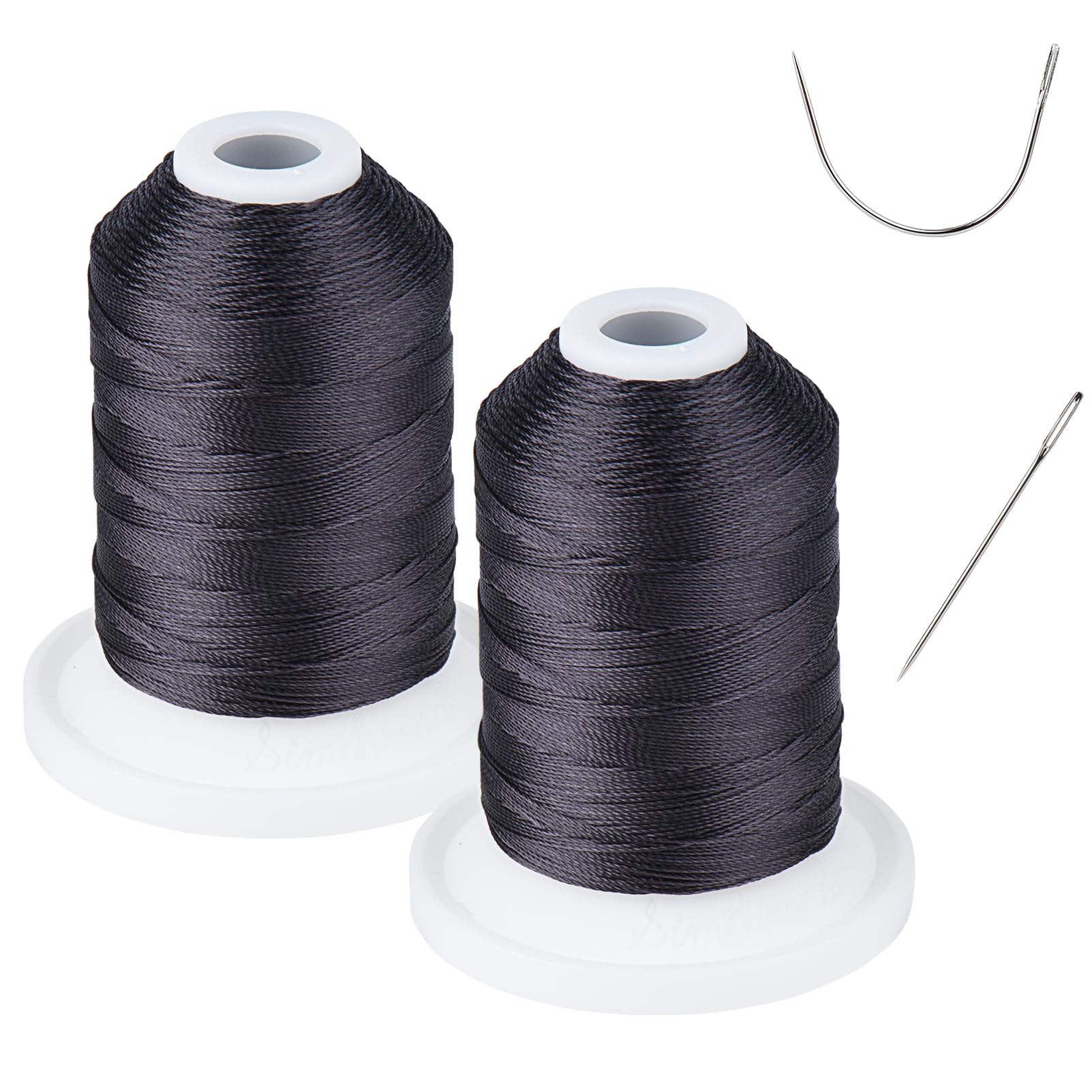 UV Resistant - Simthread Heavy Duty Outdoor Thread for Sewing Black | Works well