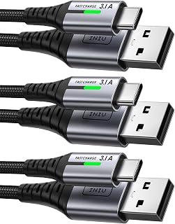 USB C Cable, INIU QC Compatible, 3.1A Fast Charging, Super Heavy Duty Type C USB-C Charging Cable