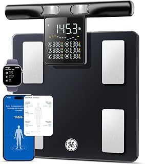 GE Smart Scale Weight Body Fat, 50+ Body Composition, 5.3" Handle Display