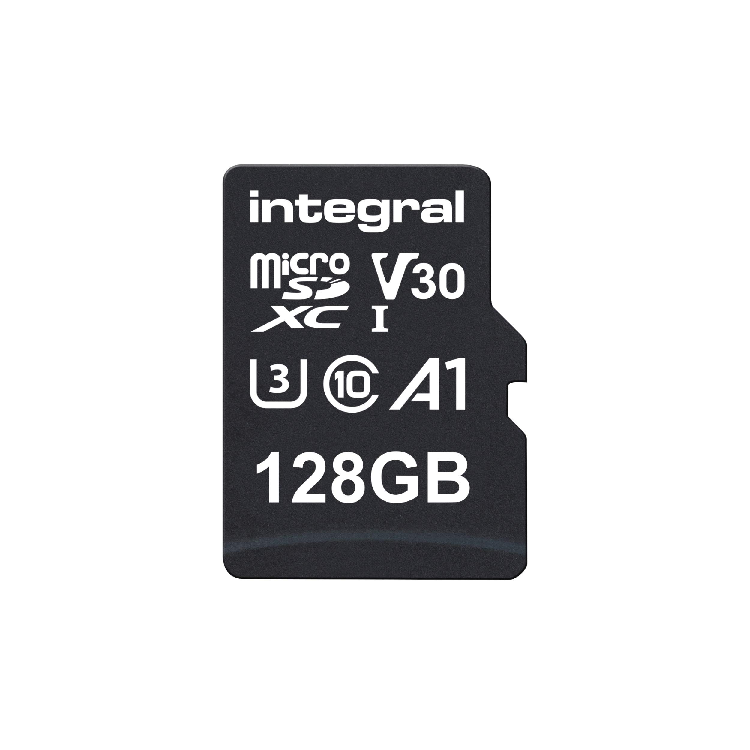 Integral 128GB microSD Card Premium High Speed 4K Video Memory Card - up to 100M