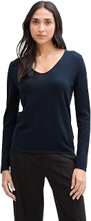 Tom Tailor Women's Basic V-Neck Pullover