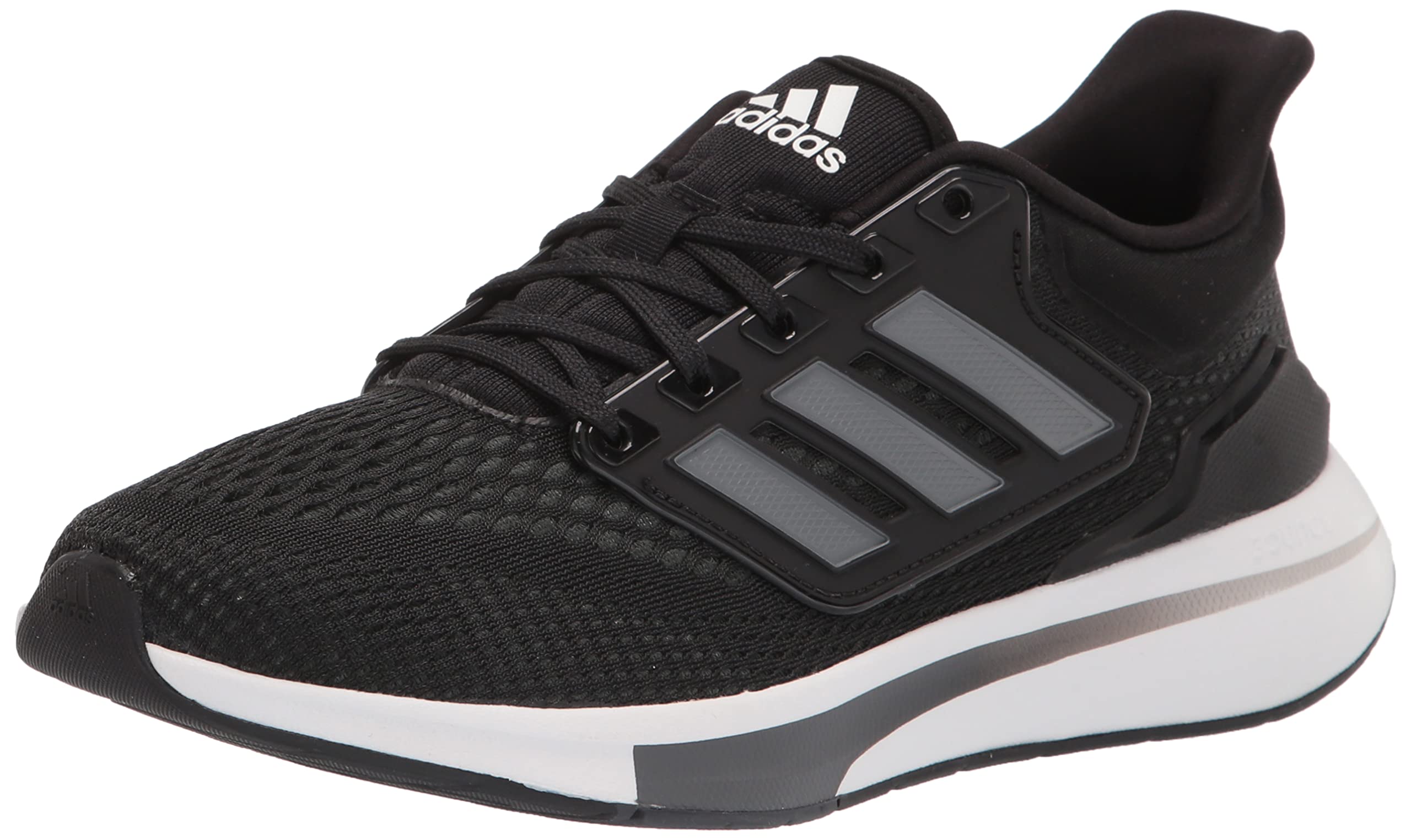 adidas Men's Eq21 Trail Running Shoe, Black/Iron Metallic/Carbon, 13.5 UK