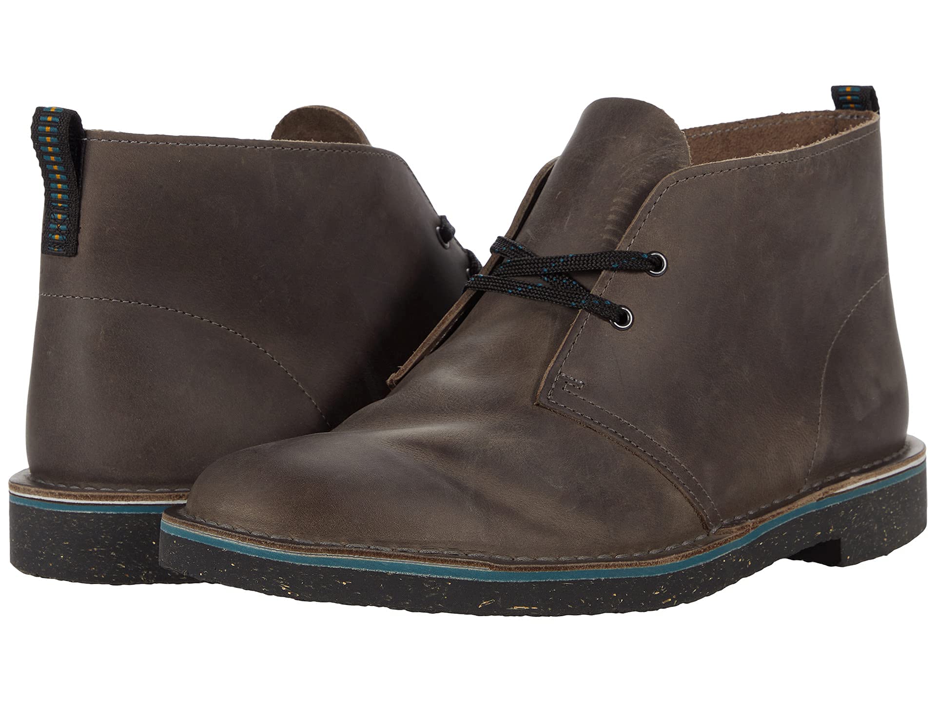 Clarks Bushacre Men's Chukka Boots, Grey, 43 EU