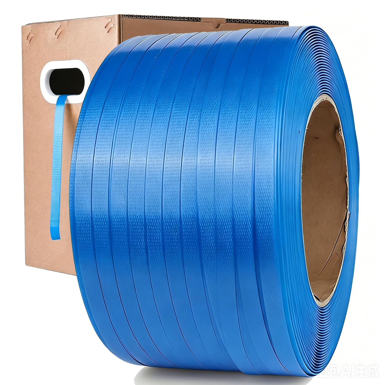 Heavy Duty Blue Polypropylene Strapping Roll 1/2" x 3300', Pallet Packing Bandin