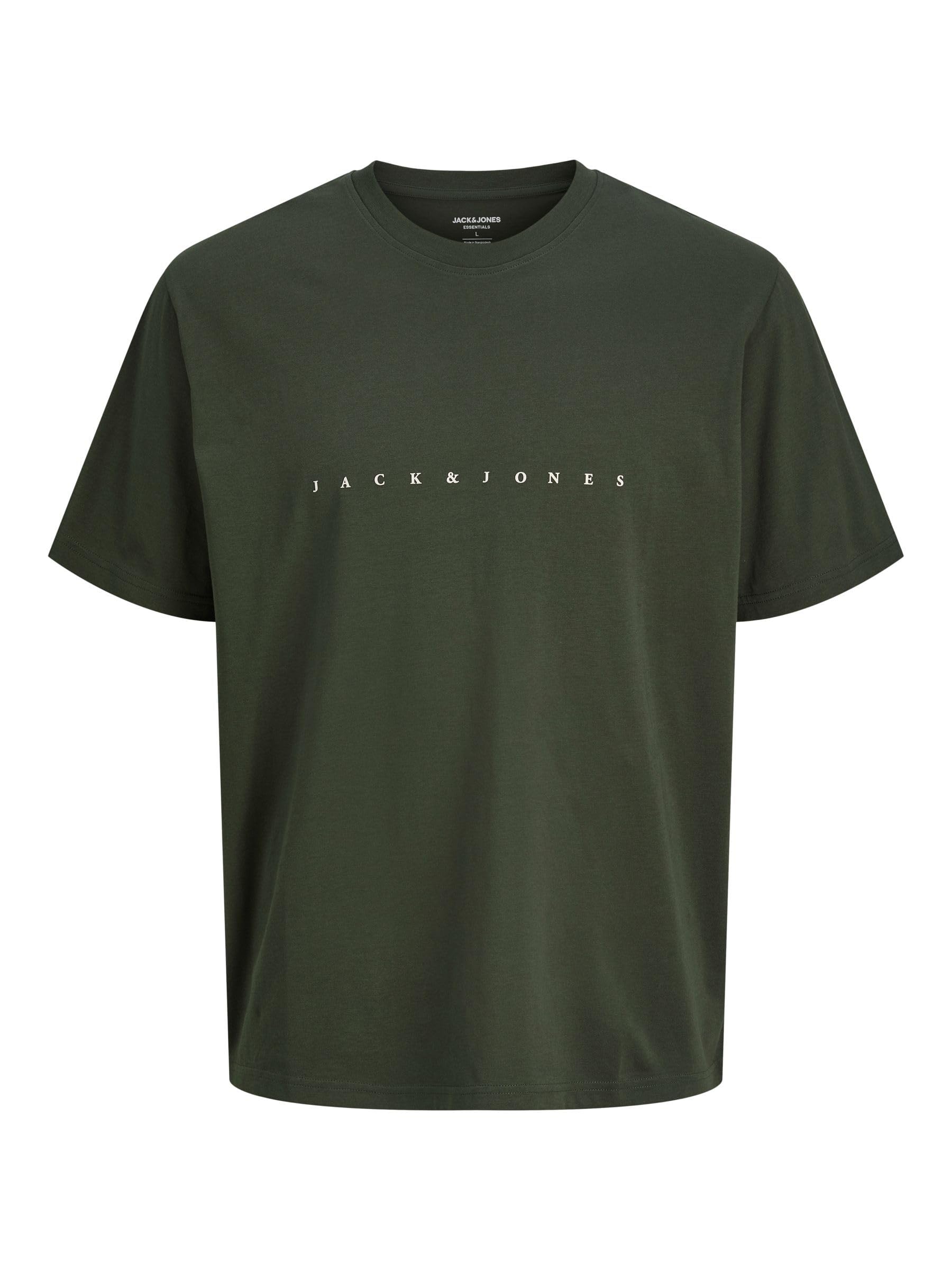 JACK & JONES JJESTAR Short Sleeve T-Shirt with Logo Printed Basic T-Shirt Crew N
