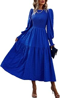 PRETTYGARDEN Womens Spring Long Sleeve Wrap V Neck Ruffle Floral Maxi Dress Casual Tie Waist Boho Chiffon Flowy Long Dresses