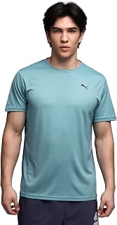 PUMA M Tad Essential Poly Texture Tee T-Shirts Unisex - Adult (Pack of 1)