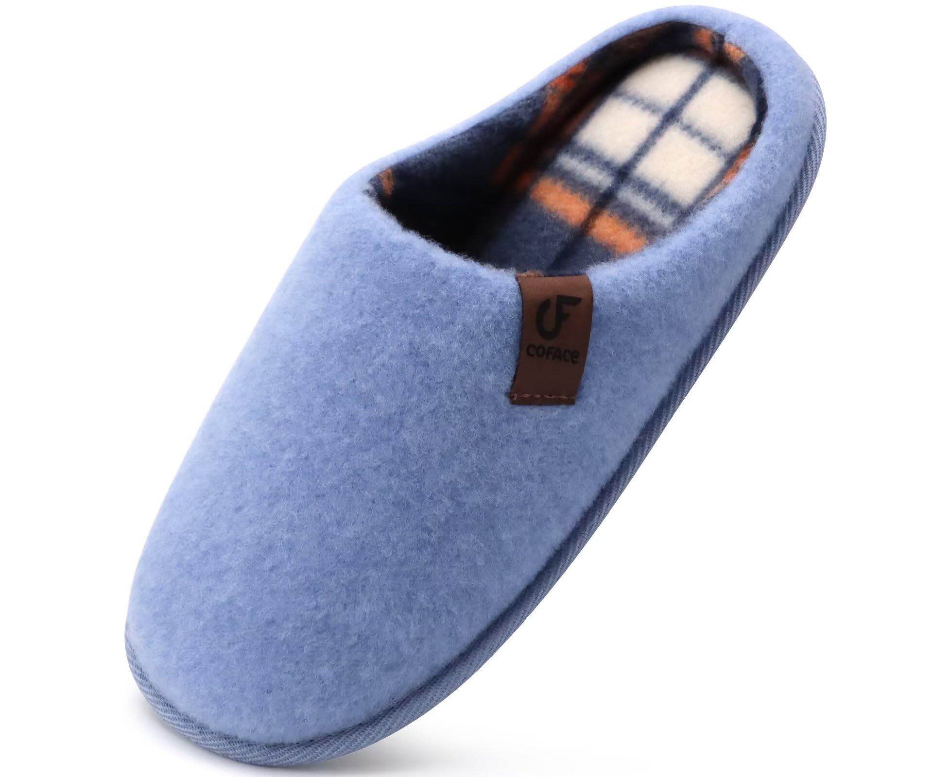 COFACE Mens Cozy Memory Foam Slippers Casual Warm Slip On House Shoes