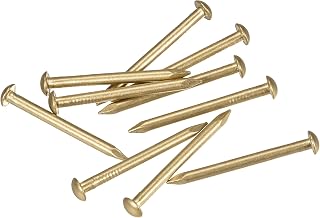Small Brass Nails 2.8 x 40mm for DIY Decorative Pictures, Wooden Boxes, Home Accessories, 10 Pcs