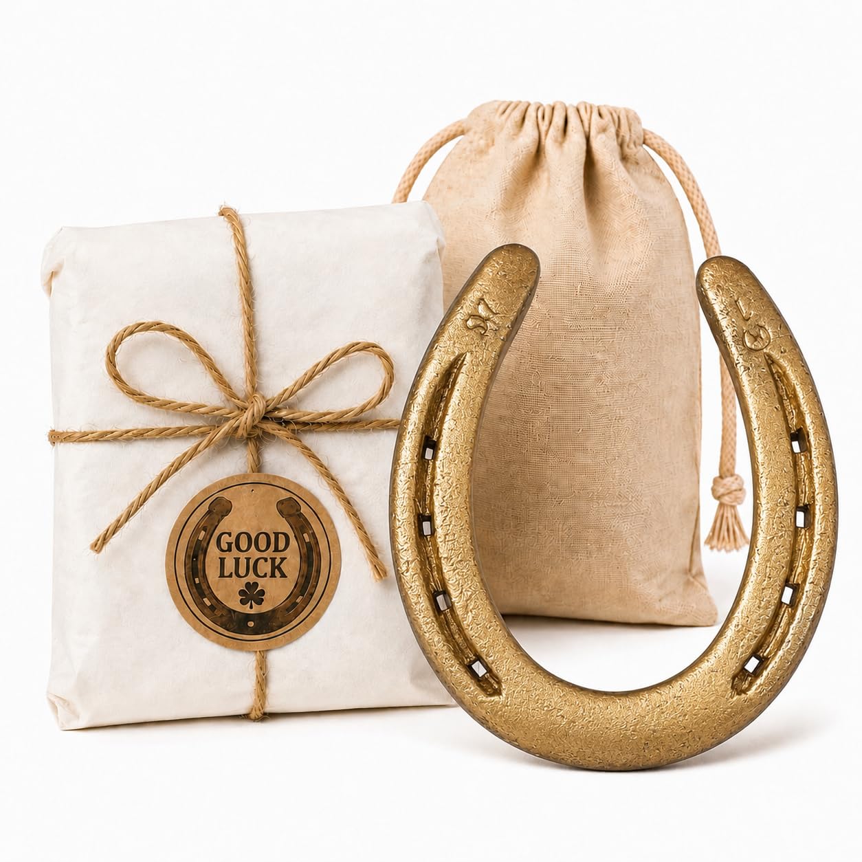 Authentic Used Horseshoe, Lucky Horse Shoe for Western Home Decor – Gold | Real 