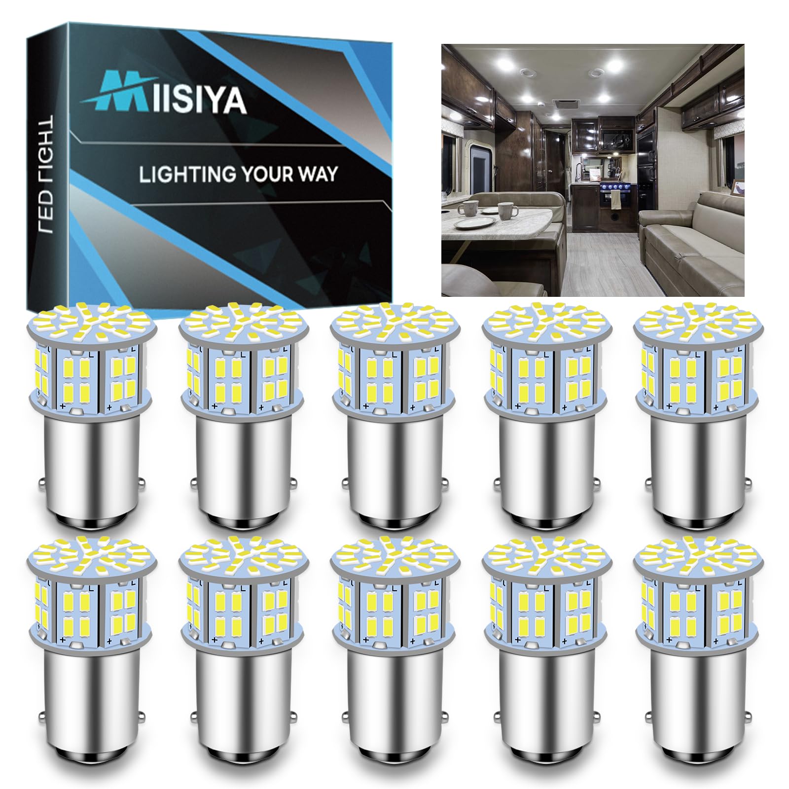 BA15D 1076 Led Bulb for RV 1142 1004 90 Bulb S8 for RV Light Bulbs Interior Camp