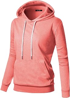 GIVON Women's Essential Pullover Hoodie Thin Lightweight Long Sleeve Comfort Sweatshirt for Everyday Wear