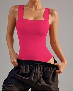 Women's Square Neck Sleeveless Backless Tank Top