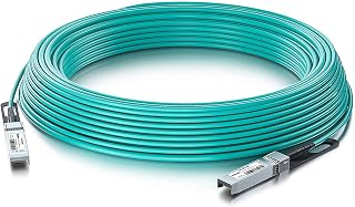 10Gtek 10G SFP+ AOC OM3 MMF Fiber Cable for Cisco SFP-10G-AOC10M, 10m/33ft | 10GbE SFP+ to SFP+ Active Optical Fiber Cable for Cisco, Ubiquiti UniFi UACC-AOC-SFP10-10M, Netgear, TP-Link and More