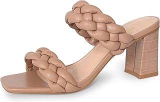 Athlefit Women's Braided HeelsHeeled Sandal