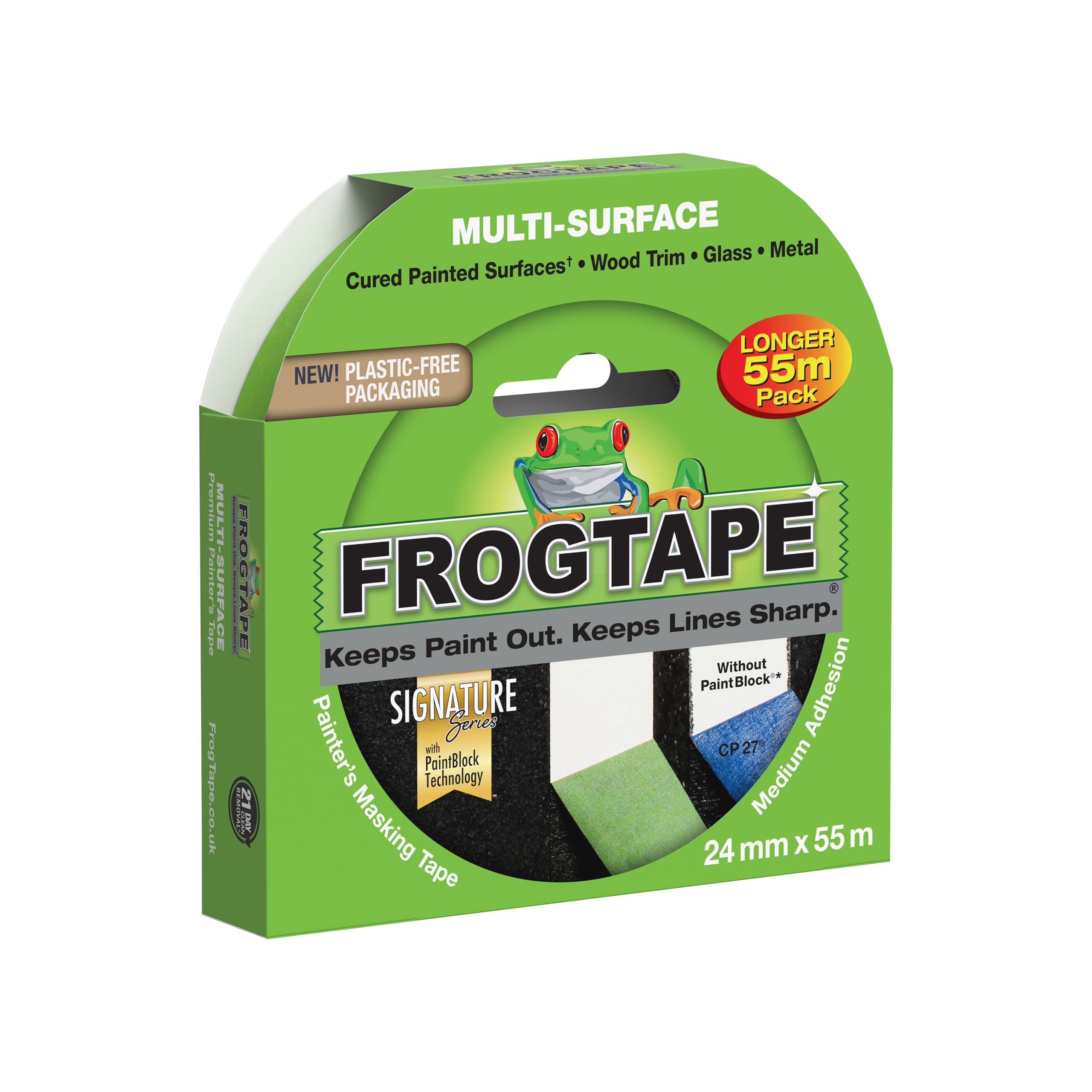 Frog Tape Green Multi Surface Painters Masking Tape, Indoor Painting and Decorat