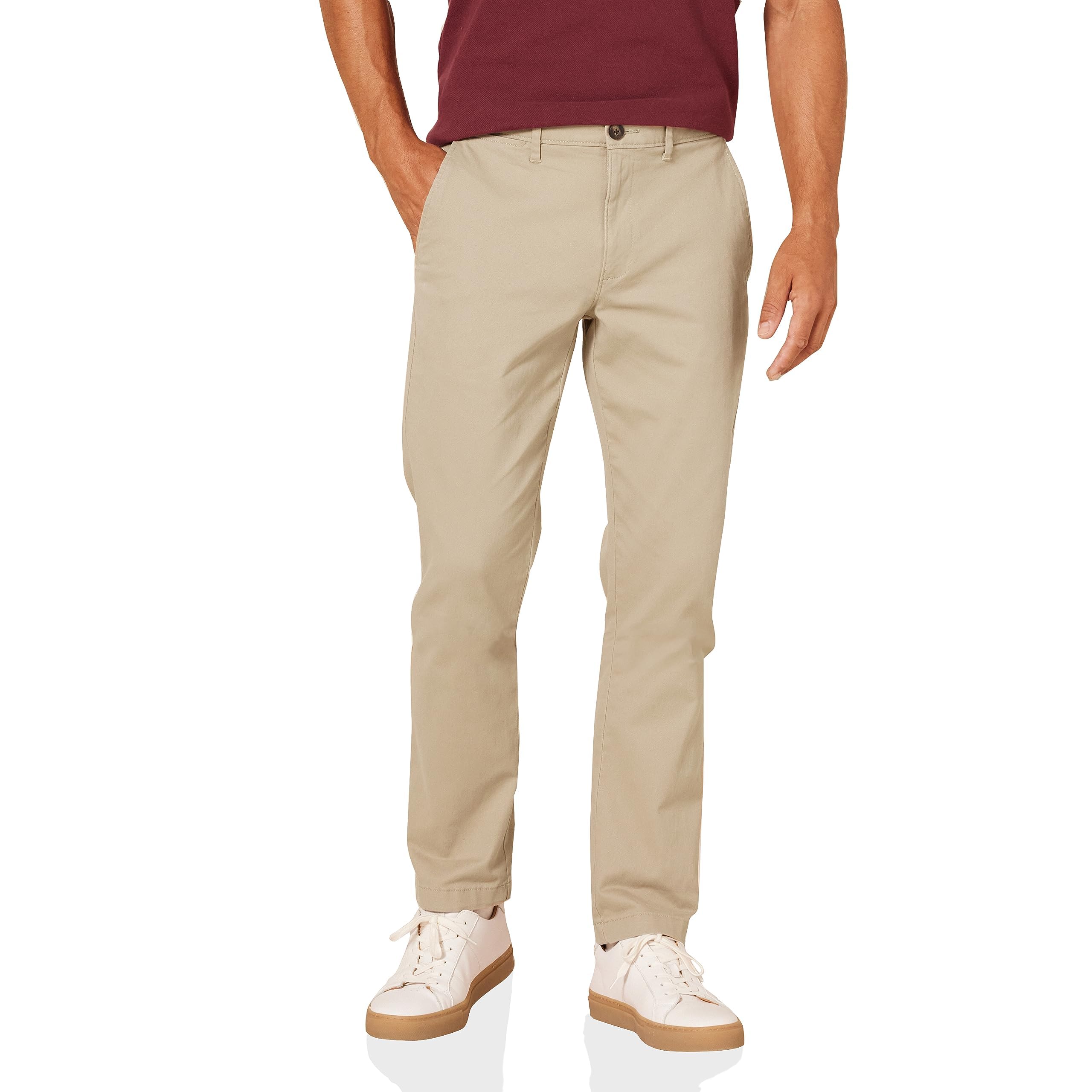 Amazon Essentials Men's Slim-Fit Casual Stretch Chino Trouser