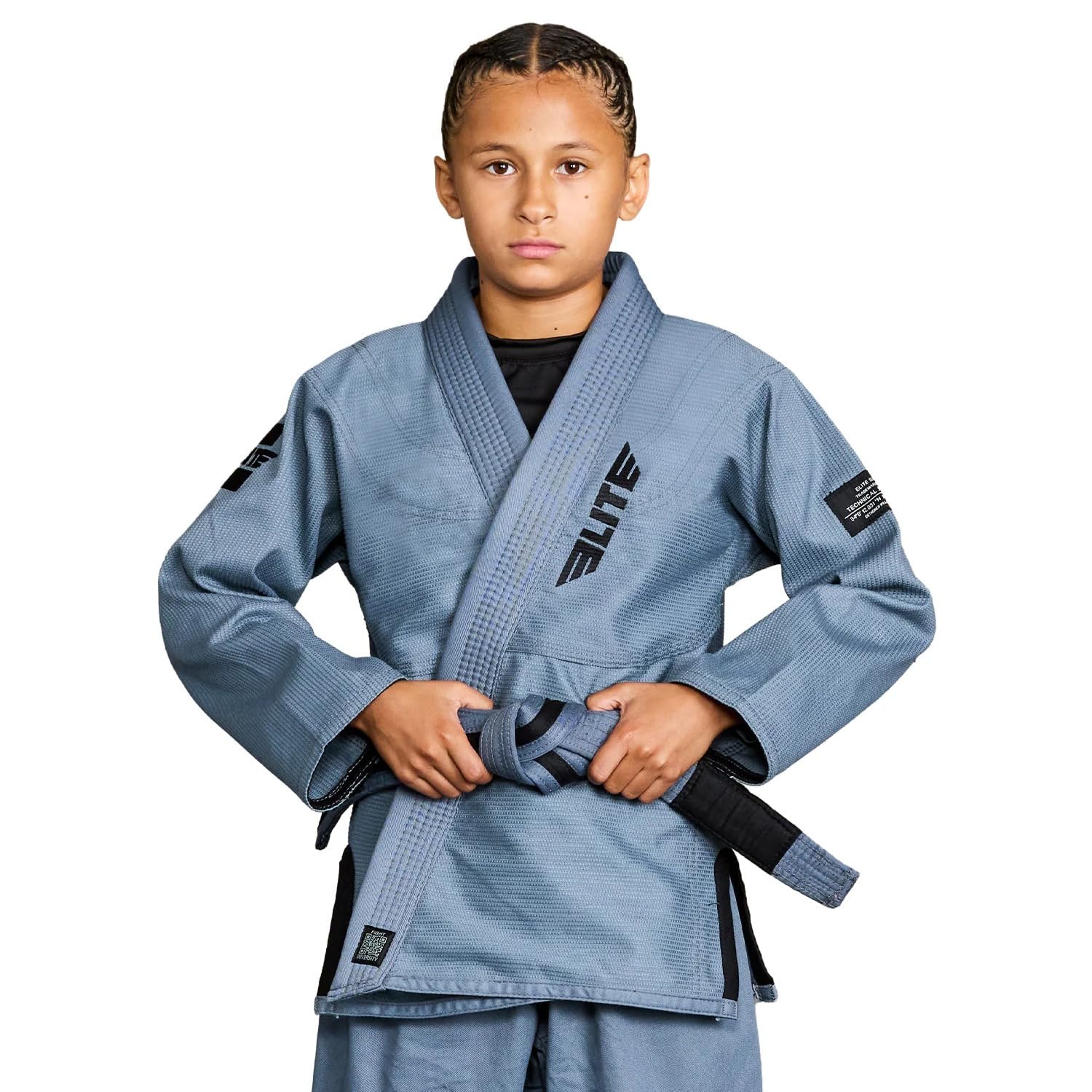 BJJ GI Children, Elite Youth Sports IBJJF Brazilian Jiujitsu Gi Kimono W/Pre-Shr