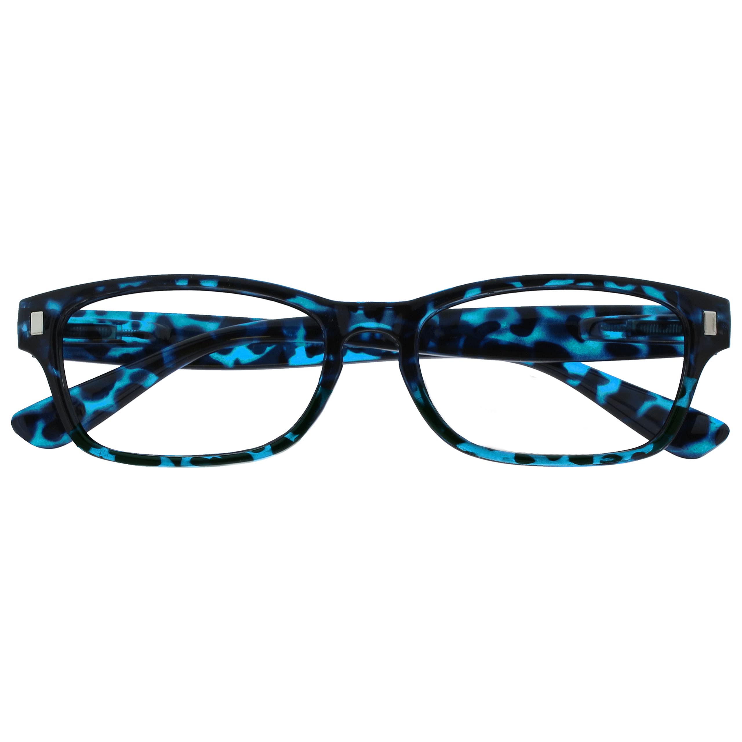 OPULIZE Blue Tortoise Readers Men Women R10-3 +1.50-50 g