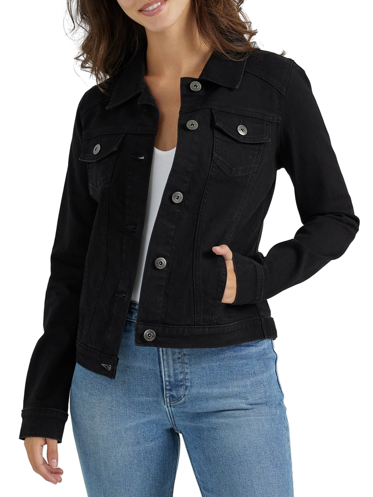 Wrangler Authentics Women's Stretch Denim Jacket Denim Jacket