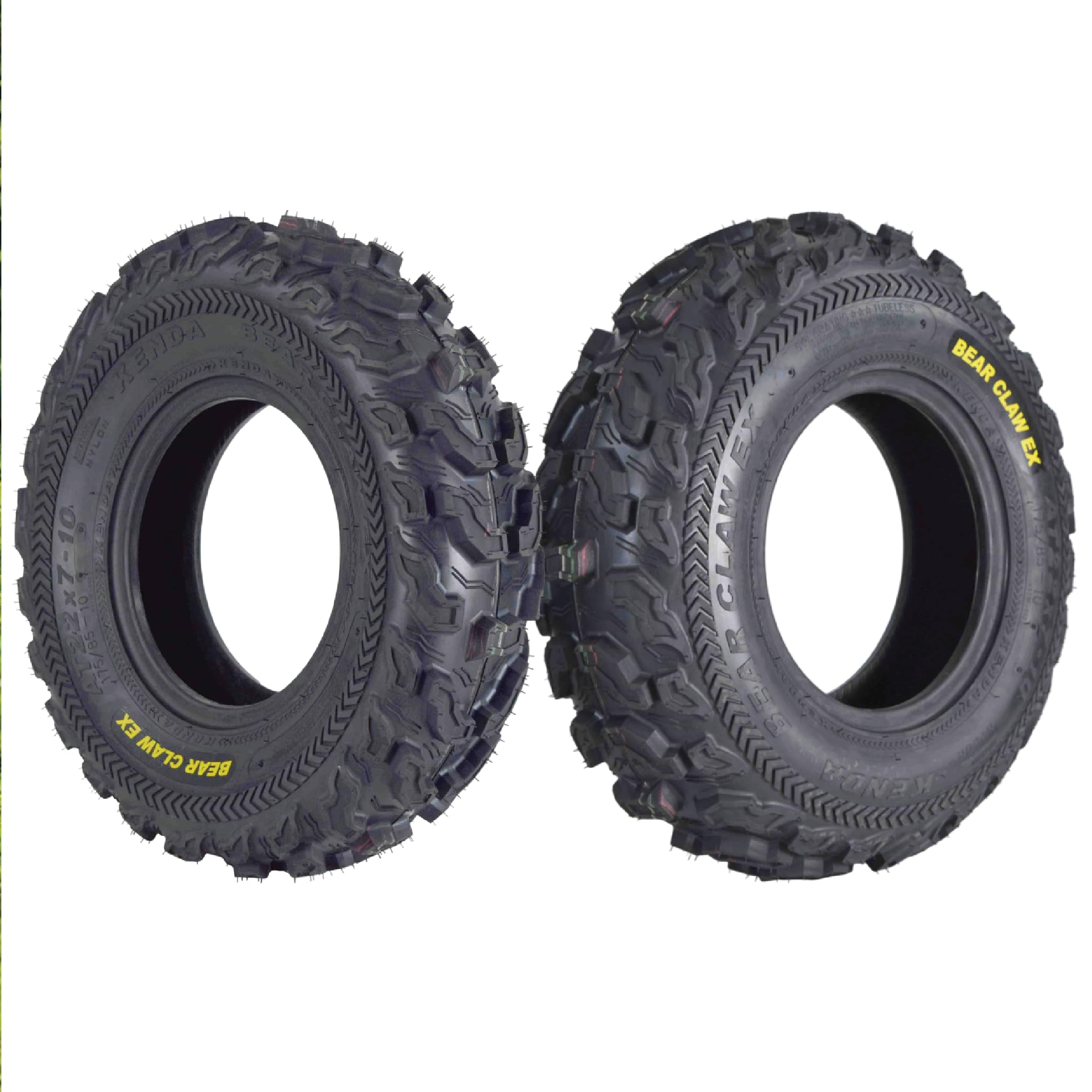 Kenda Bearclaw EX K573-22x7-10 Front ATV/UTV Tires 6-Ply 22x7x10 (2 pk) | Two bi