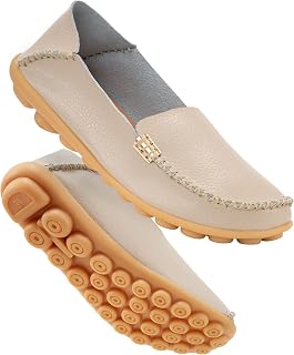 DUOYANGJIASHA Women's Casual Loafers Comfortable: Lightweight & Cushioned Slip-On Moccasins Shoes - All Days Comfort - Non-Slip Driving Flats for Work Travel Walking Daily Wear