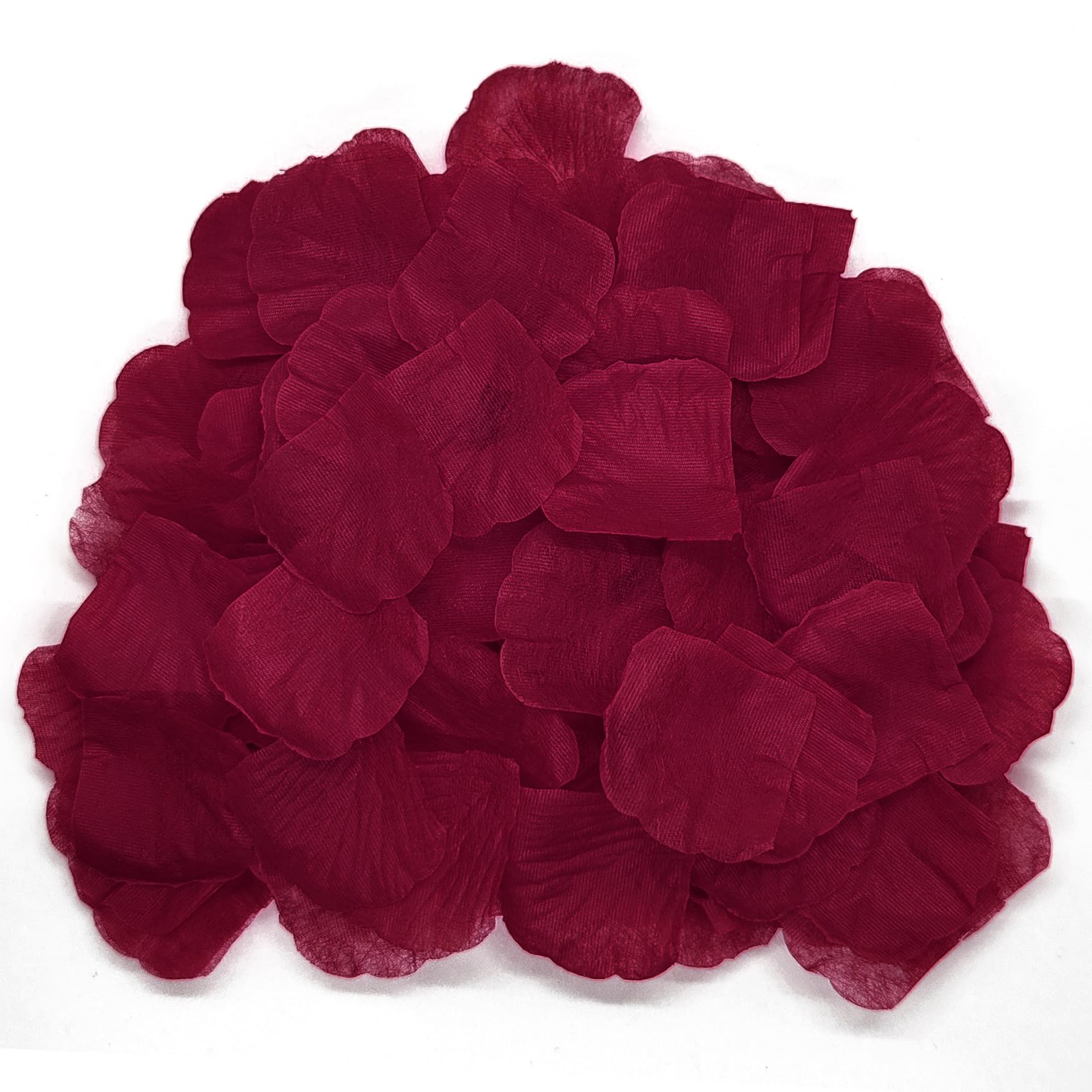 JHFGJGH 500 Pcs Exquisite Dark Red Rose Petals, Artificial Flower Petals for Wed