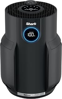Shark NeverChange Air Purifier, HP152, Charcoal | For Home, Large Room, HEPA-Exceeding Filter with Odor Neutralizer, Captures Pollutants, Pet Dander, Dust, Smoke, and More