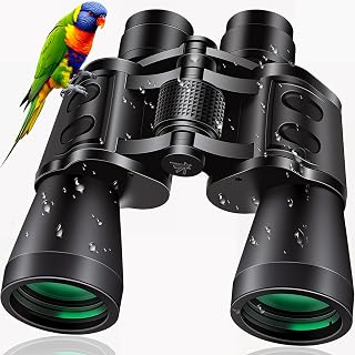 Sfeoot 20x50 Binoculars for Adults High Powered | Compact Waterproof,HD Vision,Easy Focus,BAK4 Prism,for Bird Watching, Hunting,Cruise Ship, Travel,Sport Games