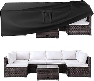 Patio Furniture Covers, Outdoor Furniture Cover Waterproof, 108L x 82W in | General Purpose, Outside Table and Chair Covers, Heavy Duty 600D