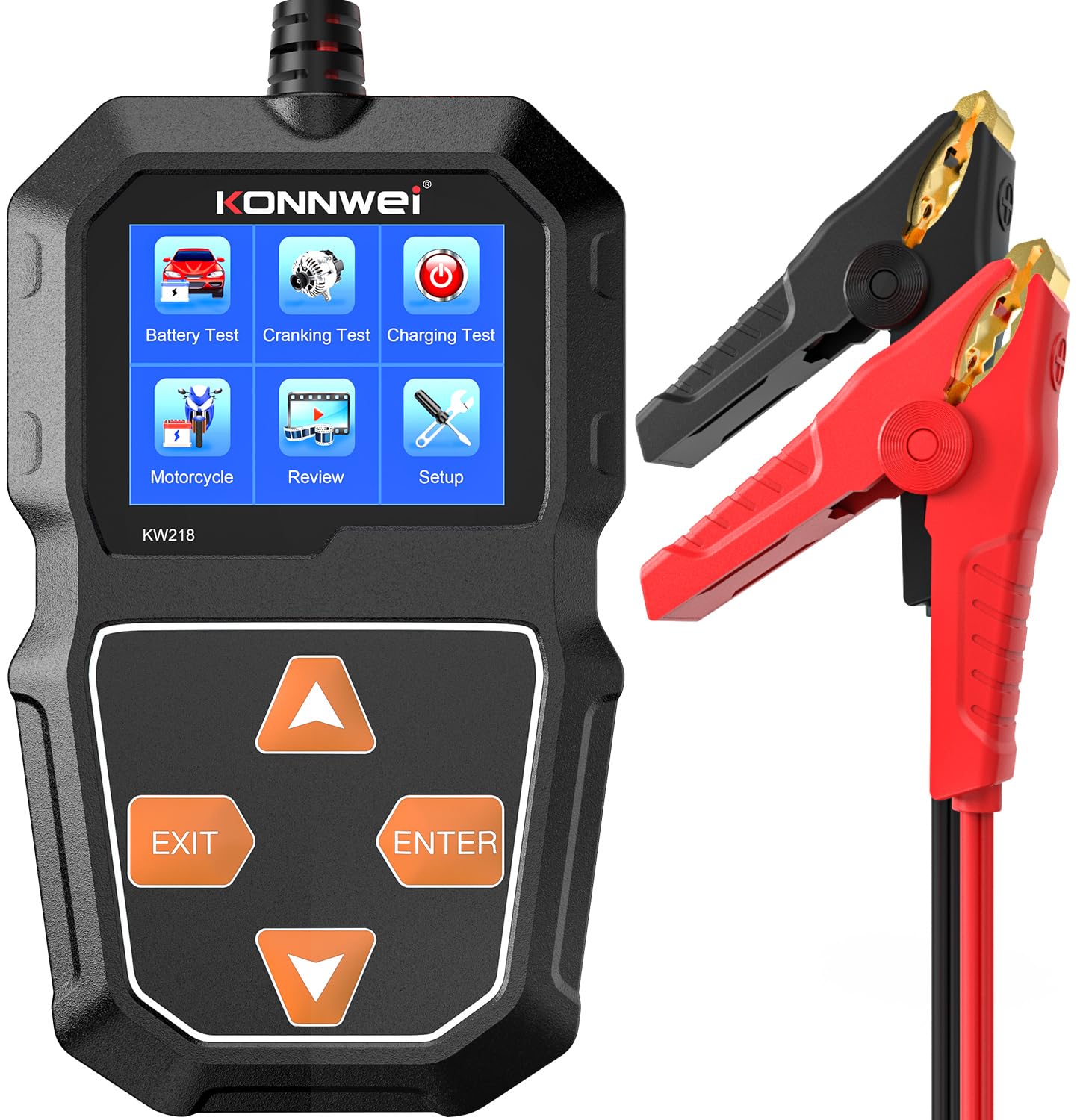 KONNWEI KW218 6V 12V Car Battery Tester 100-2000 CCA Automotive Battery Load Tes