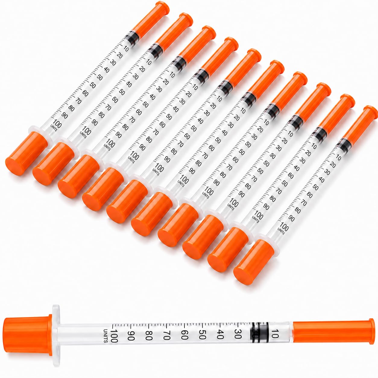 10 Pack 1ml 31G 8mm Plastic Dispensing & Measuring Tools | Individually Wrapped,