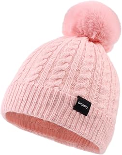 Baby Winter Hat Toddler Girls Pompom Beanie Infant Warm Knit Hats