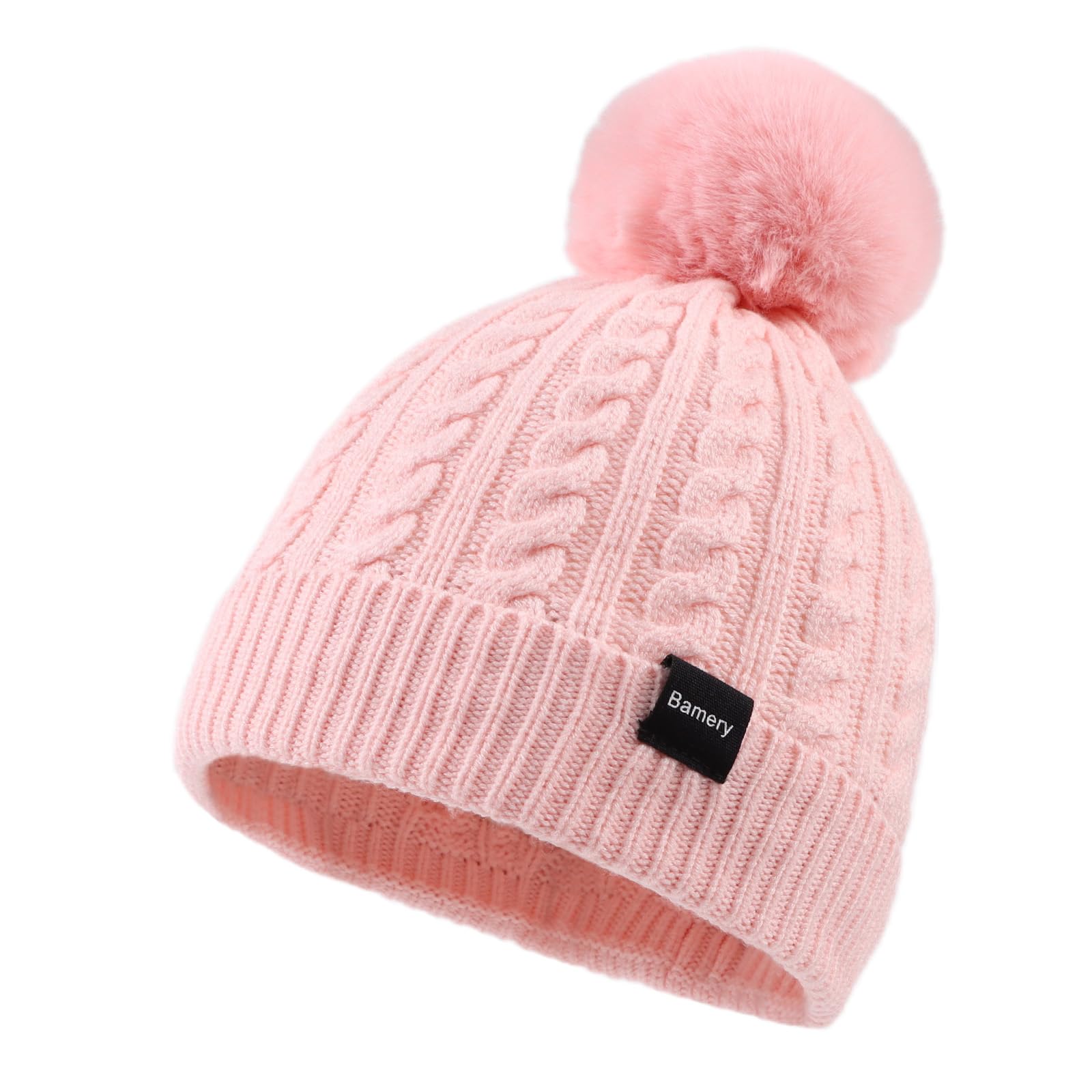 Baby Winter Hat Toddler Girls Pompom Beanie Infant Warm Knit Hats