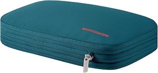 Bee Nesting Compressible Travel Bag, Zips Down to Save Approx. 50% of Space, Lightweight, For Business Trips and Travel, Transforms in Size, Has 2 Storage Compartments, green