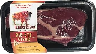 Bison ribeye steak - case of 6 (8-11 oz. each) USDA inspected - TenderBison