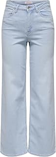ONLY ONLMADISON Female Wide Leg Jeans High Waist Wide Leg Cut Jeans