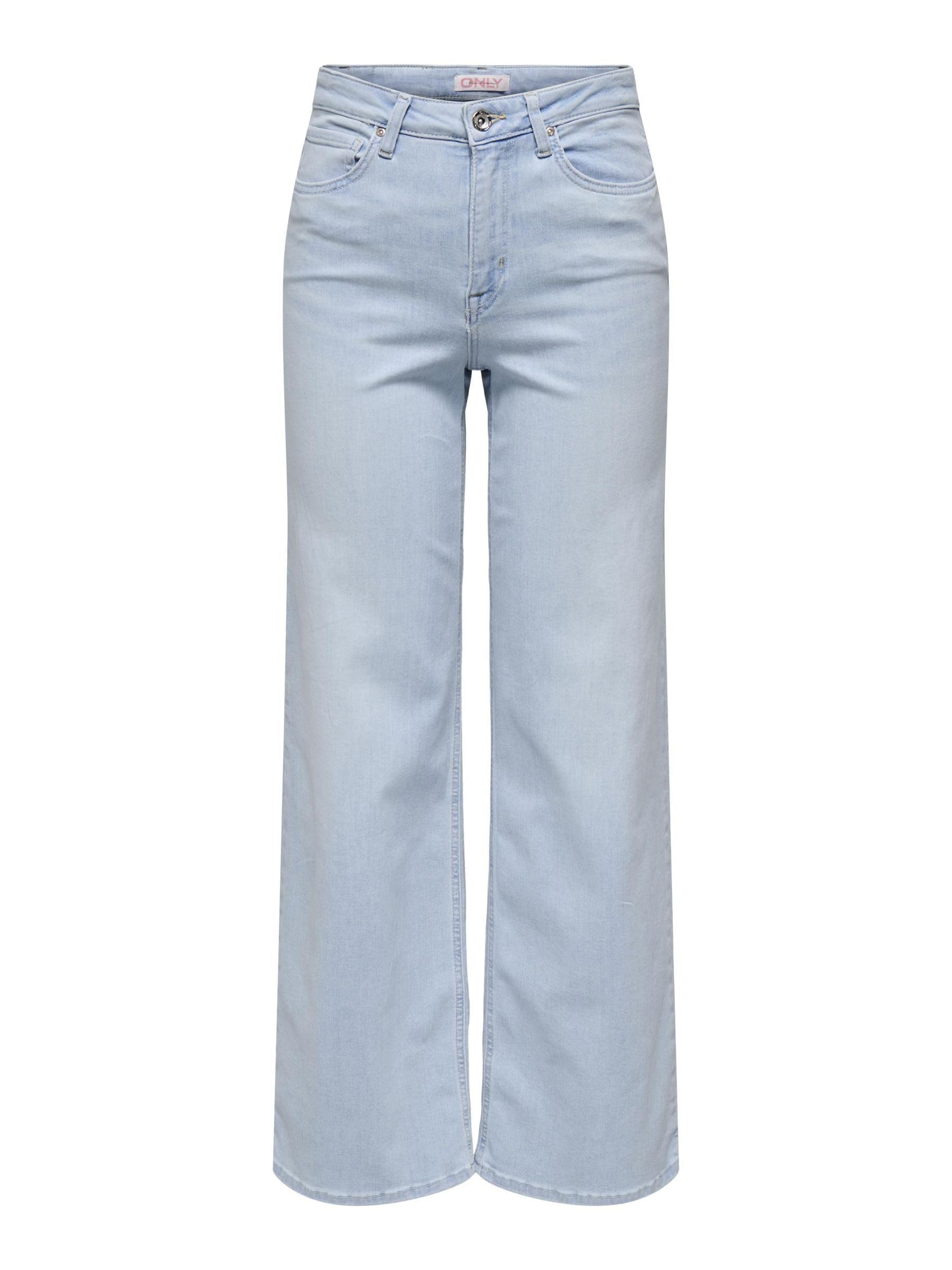 ONLY ONLMADISON Female Wide Leg Jeans High Waist Wide Leg Cut Jeans