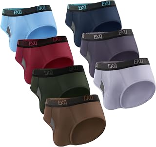 7-Pack Men's Underwear Briefs, Bamboo Rayon, Tagless, Moisture Wicking