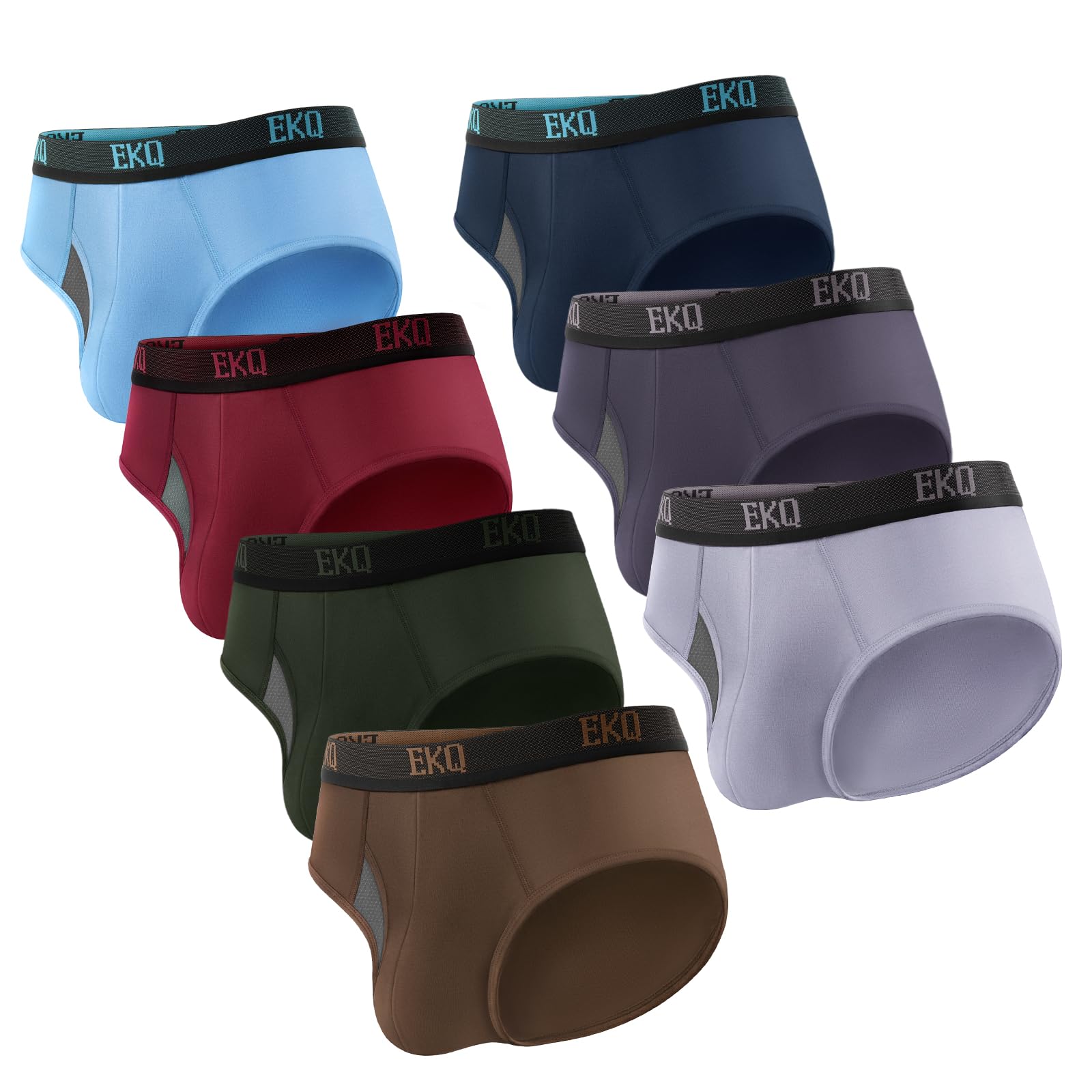 7-Pack Men's Underwear Briefs, Bamboo Rayon, Tagless, Moisture Wicking