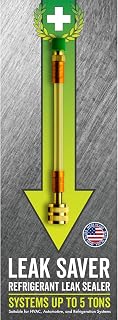 Leak Saver Direct Inject AC Leak Sealer | AC Stop Leak for Most HVAC Systems Up to 5 Tons | Works with All Systems &amp; AC Refrigerants | Made in the USA