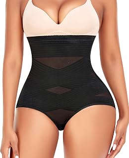 YARRCO Women's Slimming Panties Flat Belly Slimming Invisible High Waist Panties Slimming Panties Seamless Slimming Shapewear Briefs