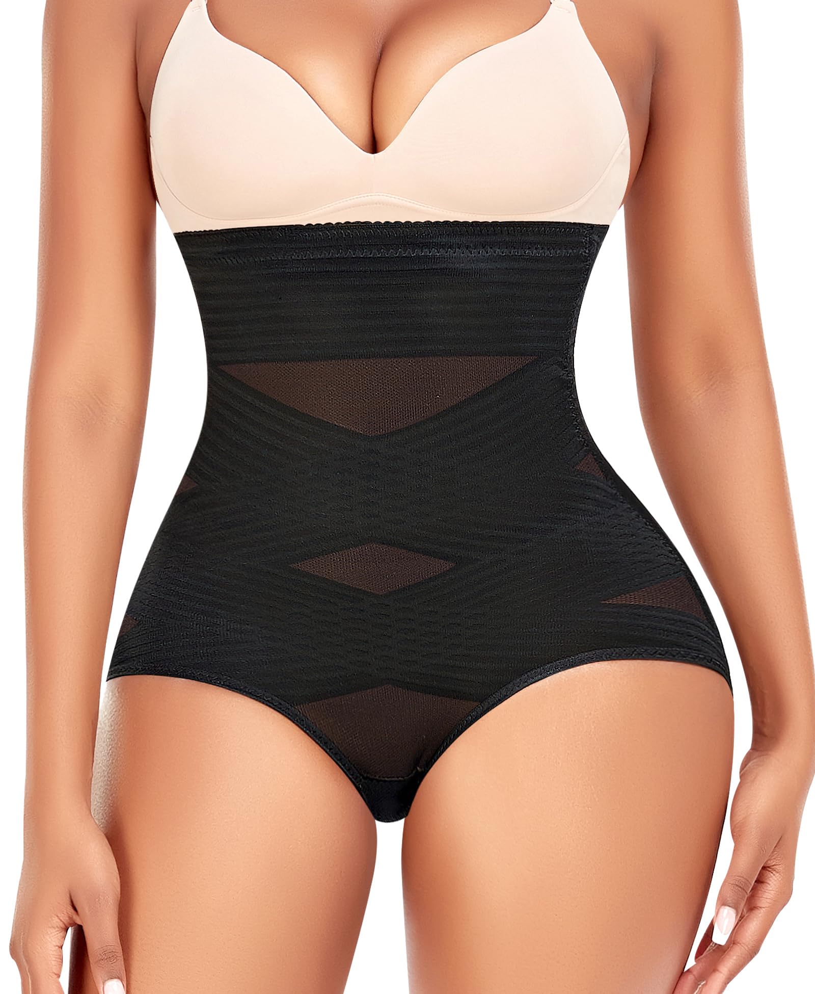YARRCO Women's Slimming Panties Flat Belly Slimming Invisible High Waist Panties