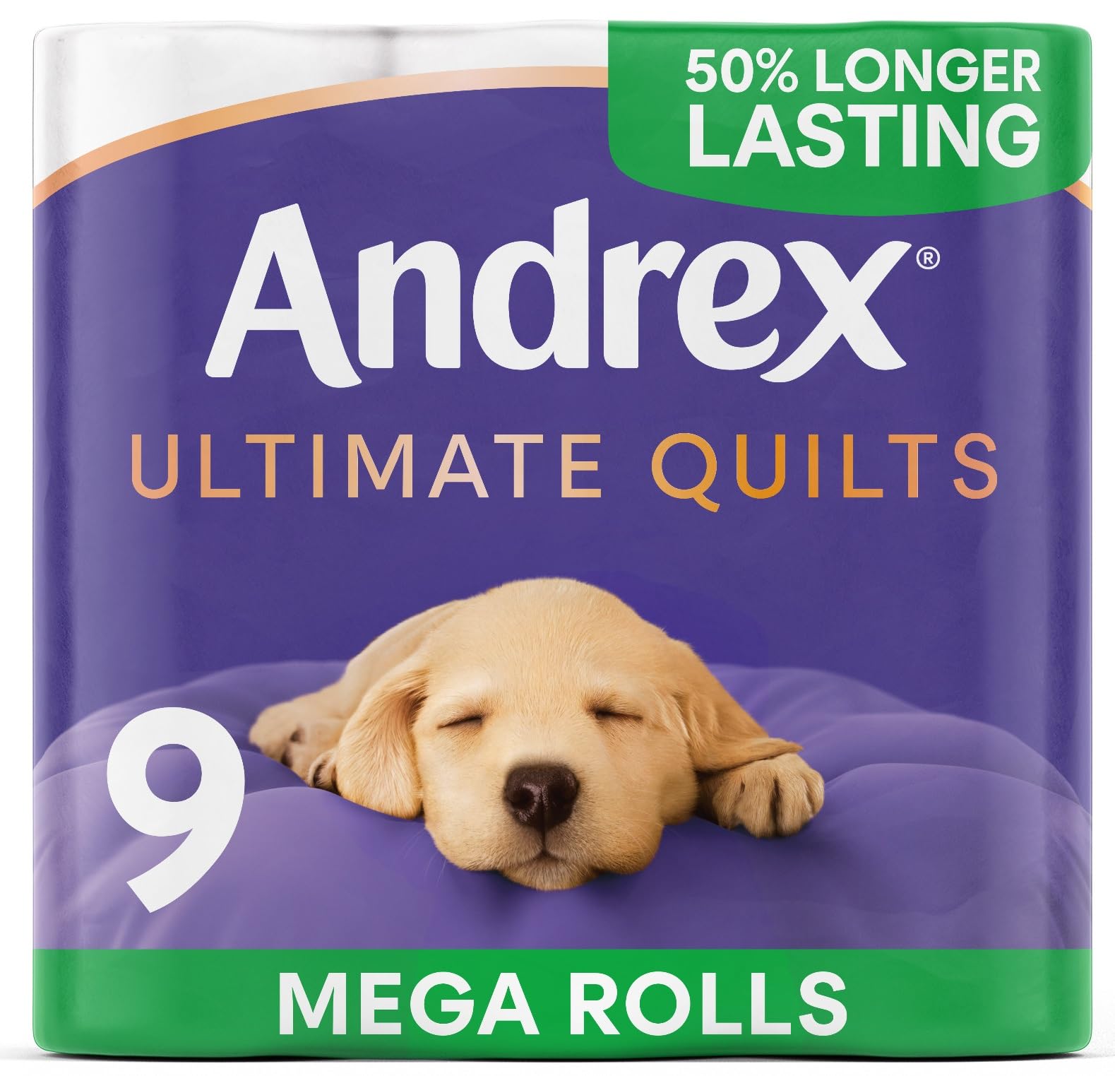 Andrex Ultimate Quilts Toilet Roll - 9 Mega Toilet Rolls | = 13.5 Standard Toile