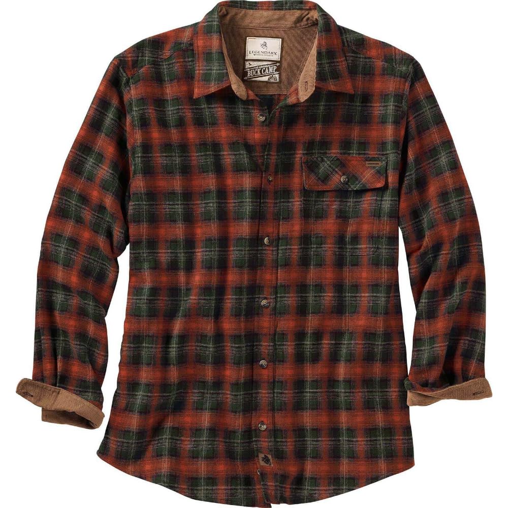 Legendary Whitetails Buck Camp Flannel Men's Long-Sleeved Shirt